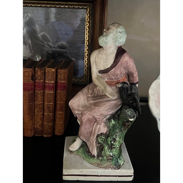 English Early Staffordshire Figures- Set of 2 , C. 1800 For Sale - Image 3 of 12
