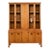 Century Furniture Mid-Century Modern Hollywood Regency Walnut Breakfront Bookcase Cabinet, Circa 1960s For Sale