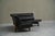 Martin Visser One-Off Boomerang Sofa in Solid Wengé and Black Leather The Netherlands 1970 A very special and one-off...