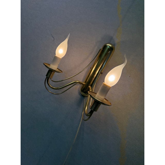 Double Wall Lamp attributed to E. R. Nele for Temde, 1960s For Sale - Image 4 of 18