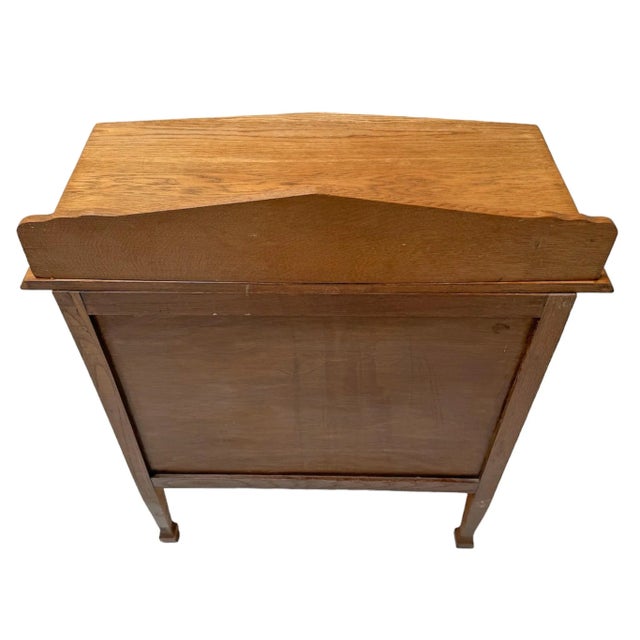 Art Deco Amsterdamse School Oak Cabinet, 1920s For Sale - Image 9 of 10