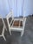 Vintage White Wooden Chair with Fabric Seat, 1970s For Sale - Image 6 of 18
