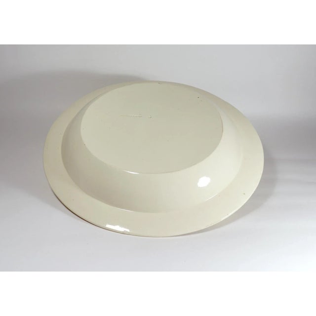 Massive English Creamware Pottery Yellow & Botanical Basin, John Shorthose, Shorthose & Heath, 1795-1815 The massive...