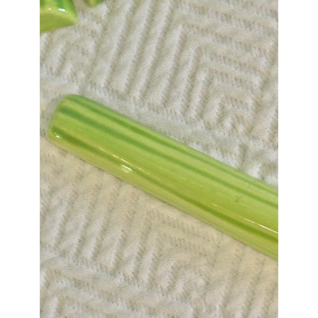 1970’s Ceramic Celery Swizzle Sticks or Bloody Mary Stirrers - A Set of 7 For Sale In New Orleans - Image 6 of 9