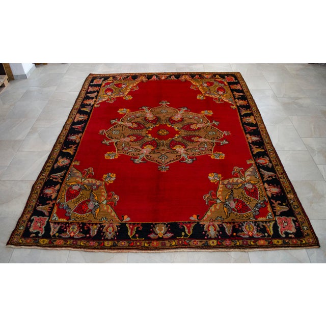 Rare Unused Vintage Authentic Turkish Rug | Handwoven Wool | Rustic Farmhouse Decor For Sale - Image 18 of 18