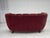 Danish 2-Seater Banana Sofa in Red Velour and Oak, 1970s For Sale - Image 11 of 18