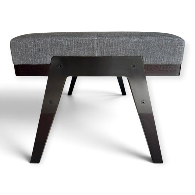 Holly Hunt Hadrien Bench by Jean-Michel Wilmotte For Sale In Indianapolis - Image 6 of 7