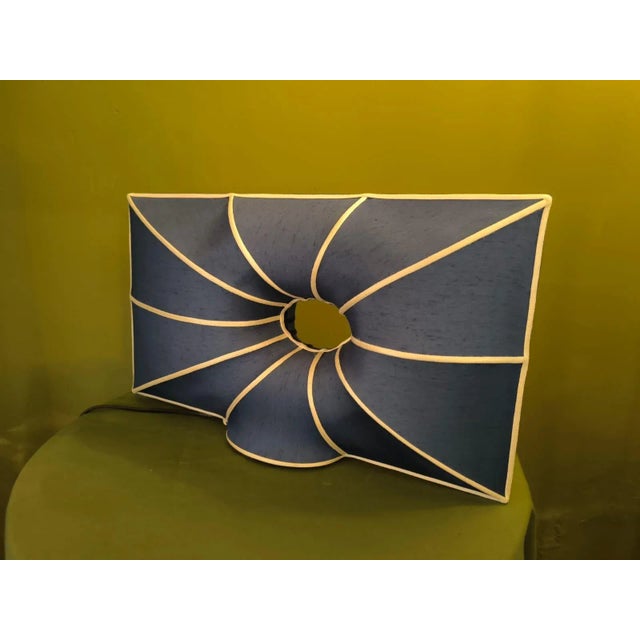 Mid-Century Modern Vintage Silk Lamp, 1970s For Sale - Image 3 of 8