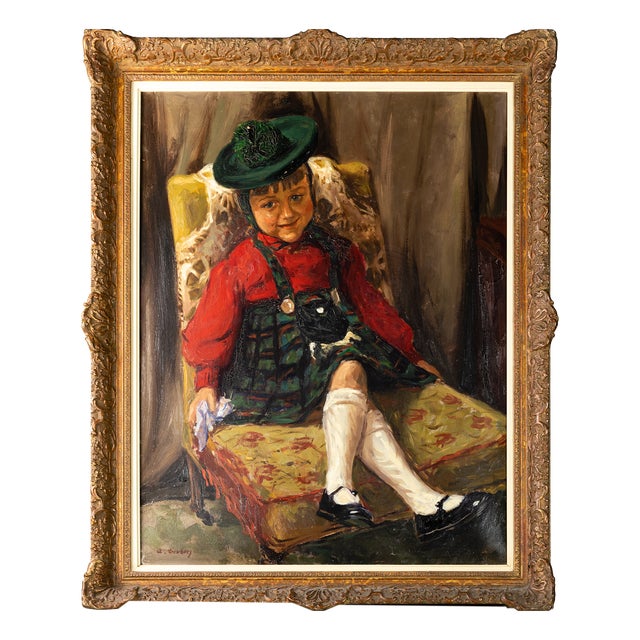 Wojciech Gerson, Polish Realist Portrait, 1800s, Oil on Canvas, Framed For Sale