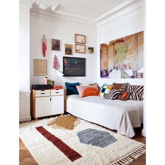 2020s Contemporary Moroccan Wool Rug - 9.8 X 6.7 Ft For Sale - Image 5 of 6