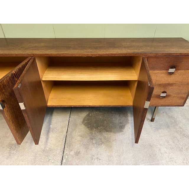Bauhaus Sideboard in Natural Wenge Wood by Hans Jürgenliemk, 1961 For Sale - Image 9 of 12