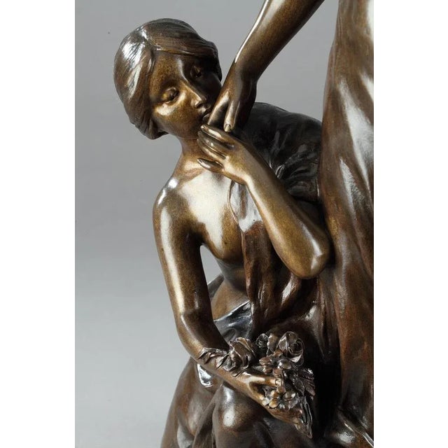 Sylvain Kinsburger, Young Women with Flowers, Sculpture For Sale - Image 11 of 17