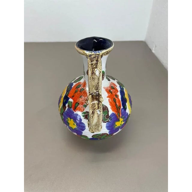 Ceramic Vintage German Ceramic Studio Pottery Vase from Marei Ceramics, 1970s For Sale - Image 7 of 18