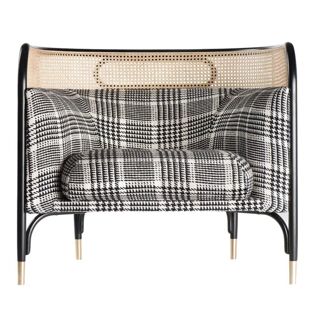 Targa Lounge Chair in Tartan For Sale - Image 4 of 4