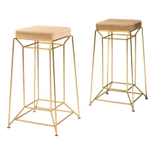 Bar Stools attributed to Dolce & Gabbana, Italy, 1980s, Set of 2 For Sale