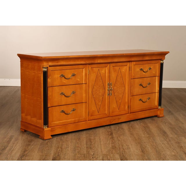Biedermeier Thomasville Grand Classics Biedermeier Style Maple Dresser For Sale - Image 3 of 18