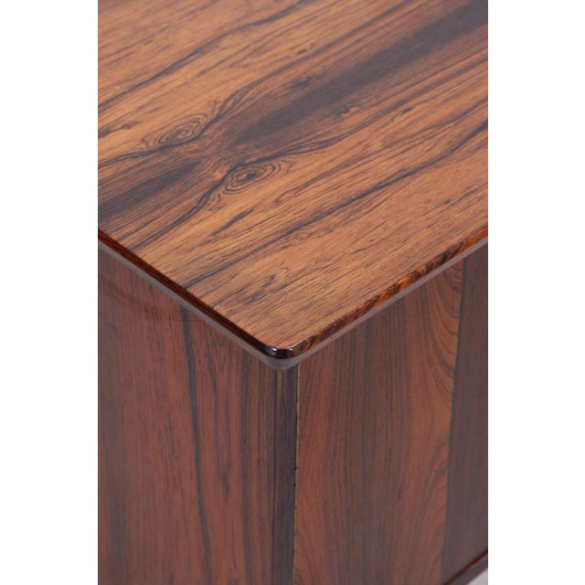 Brown Vintage Danish Rosewood Desk, 1960s For Sale - Image 8 of 18