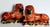 Large 19th-Century English Victorian era Staffordshire recumbent lions with glass eyes. These antique statement size...