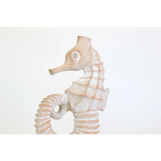 Resin Seahorse on Lucite Base For Sale - Image 4 of 5