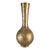 This mid-century Indian brass vase is formed with an elongated neck and rounded bulbous body, fully hand-etched with...