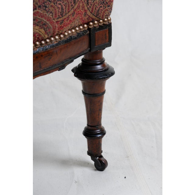 1880s Aesthetic Period Carved Wood Chair, Accent Chair, Victorian Style For Sale In Seattle - Image 6 of 7