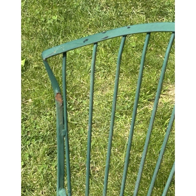 1980s Attributed to Russel Woodard Coversation Set Bench, 2 Chairs and 3 Side Tables For Sale In Washington DC - Image 6 of 7