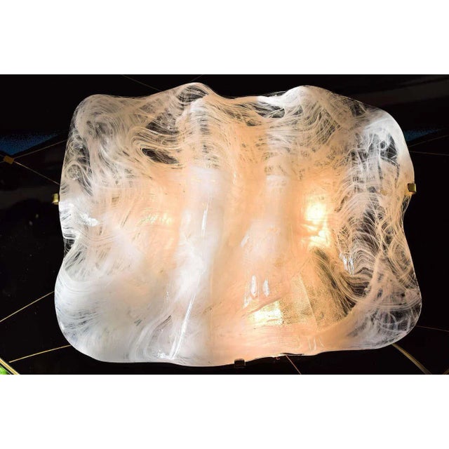 Huge Kalmar sconce wall light, 1970s, Austria. Nickel-plated metal base with an impressive handblown. Original condition....