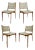 Mid 20th Century Teak Dining Chairs, Johannes Andersen Uldum Møbelfabrik Attributed Set of 4 New Upholstery For Sale