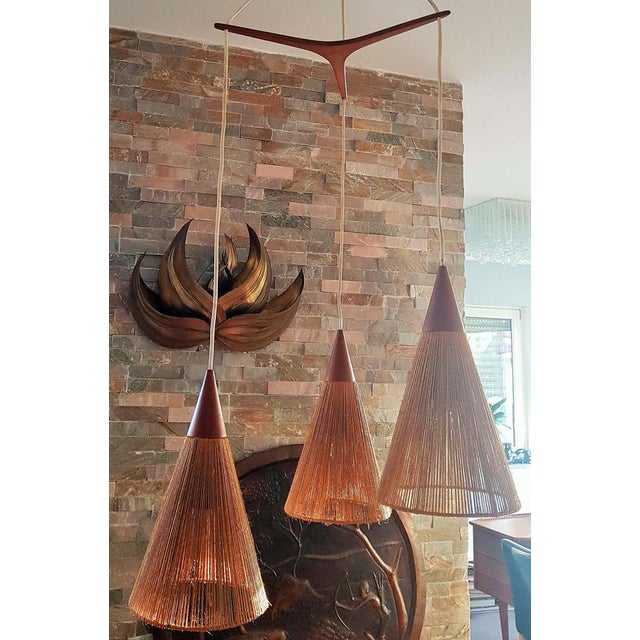 Teak Cascade Lamp by Ib Fabiansen for Fog & Mørup, Denmark, 1960s For Sale - Image 18 of 18