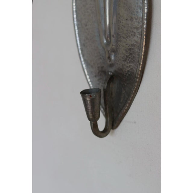 Swedish Pewter Sconces, Set of 2 For Sale - Image 10 of 11
