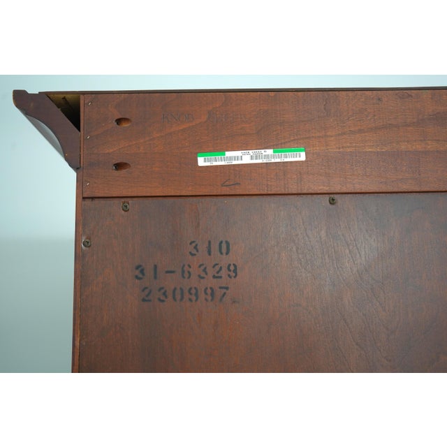 Knob Creek Penn Manor Cherry Curio Cabinet For Sale - Image 18 of 18