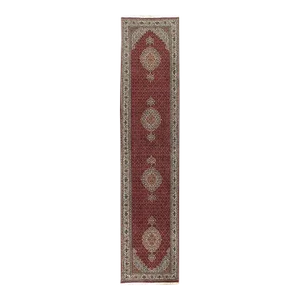 2020s Fine Persian Silk & Wool Tabriz Runner