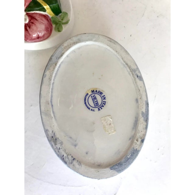 Blue Late 20th Century Italian Porcelain Lidded Box With Wrapped Presents Detail For Sale - Image 8 of 9