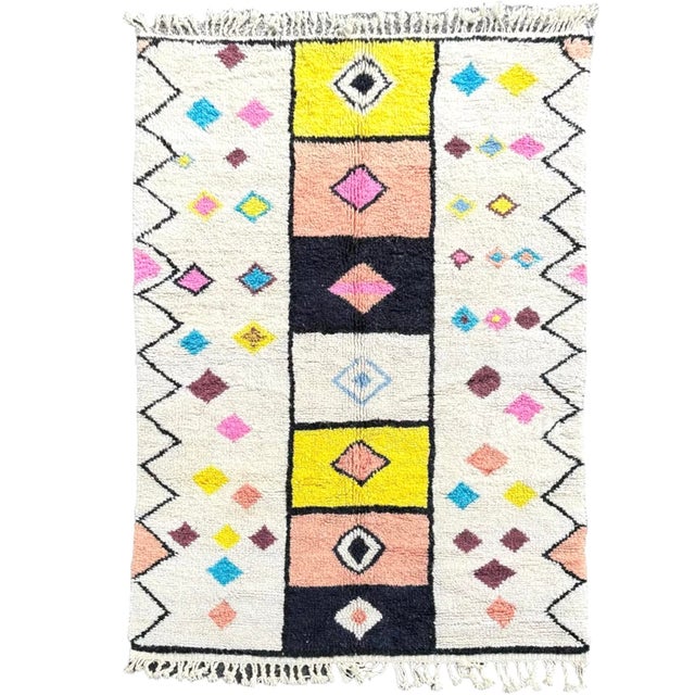 Large Moroccan Modern Berber Rug in Togo Wool, 1990s For Sale - Image 6 of 6