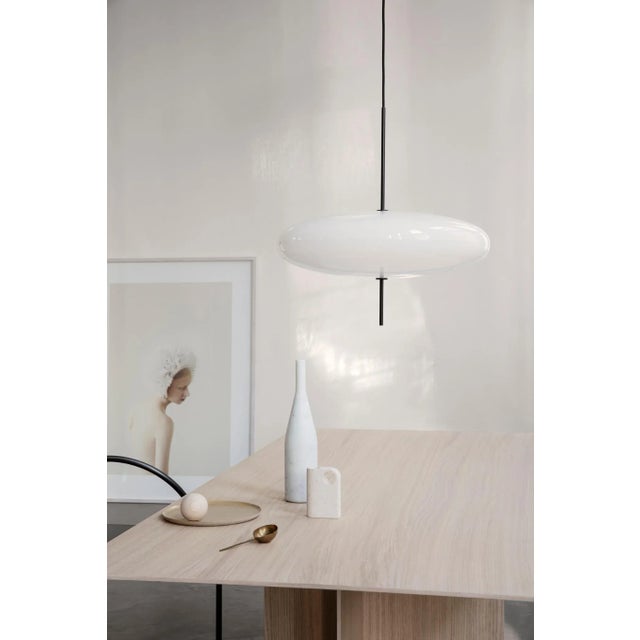 Not Yet Made - Made To Order Model 2065 Lamp with White Diffuser and Black Hardware by Gino Sarfatti For Sale - Image 5 of 11