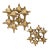 Gilded Connection Modern Sculptures Set/2 For Sale