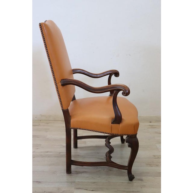 Antique Walnut Armchair, Late 19th Century For Sale - Image 5 of 11