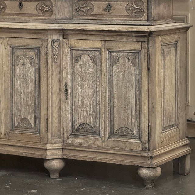 Early 19th Century Belgian Liégeois Régence Carved Oak Bookcase ~ Bibliotheque For Sale - Image 12 of 18