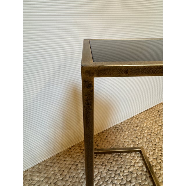 Gold Uttermost Zafina Gold Side C-Table For Sale - Image 8 of 12