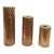 Vintage Brass Sculptural Candle Holders, Set of 3 For Sale