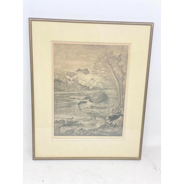 Herbert Lespinasse, Composition, 20th Century, Engraving For Sale - Image 10 of 12