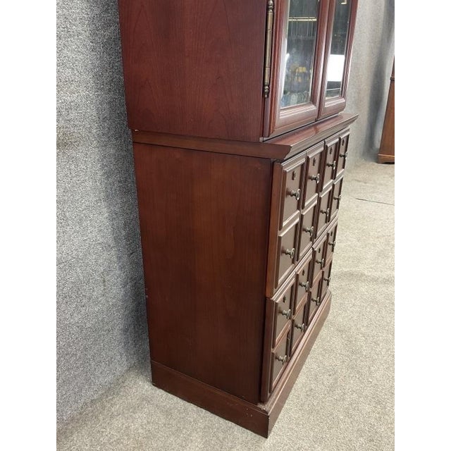 Late 20th Century Vintage Bombay Company Apothecary Cabinet For Sale - Image 5 of 8