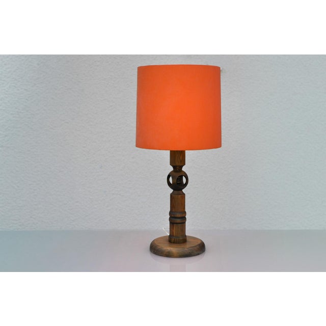 Large Pine Table Lamp by Uno & Östen Kristiansson for Luxus, Sweden For Sale - Image 14 of 14