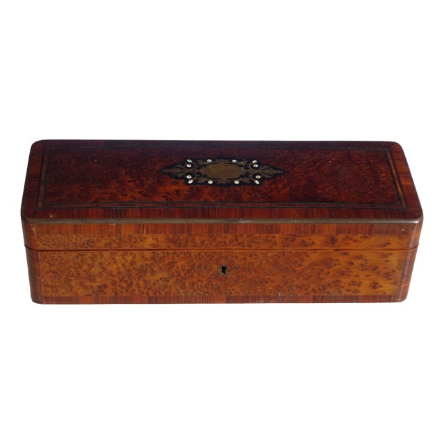 Cedar Wood Pen Case, 1800s For Sale