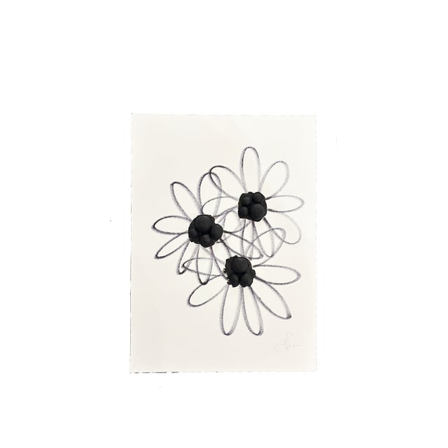 Wood pieces, gesso and ink on paper in white shadow box.