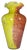 Late 20th Century Vintage 14 In. Tall Murano Pink Yellow Spatter Confetti Vase For Sale - Image 5 of 18