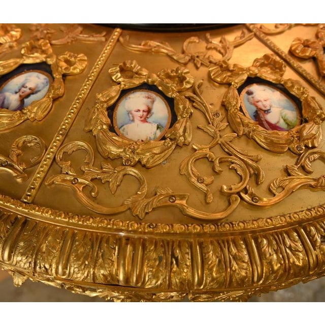 Napoleon III Revival Centre Table with Ormolu Plaques from Sèvres For Sale - Image 4 of 8