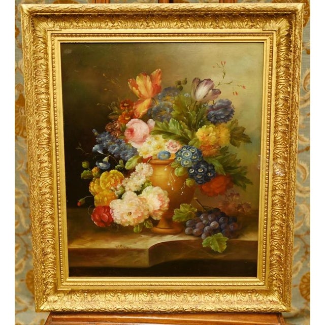 Dutch Artis, Floral Still Life, Oil Painting, Framed For Sale - Image 3 of 4