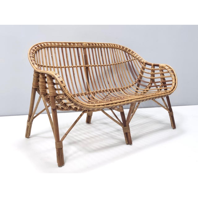Vintage Italian Bamboo Sofa, 1960s For Sale - Image 15 of 15
