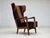 Fritz Hansen Danish Highback Armchair in Wool and Beech by Fritz Hansen, 1960s For Sale - Image 4 of 18